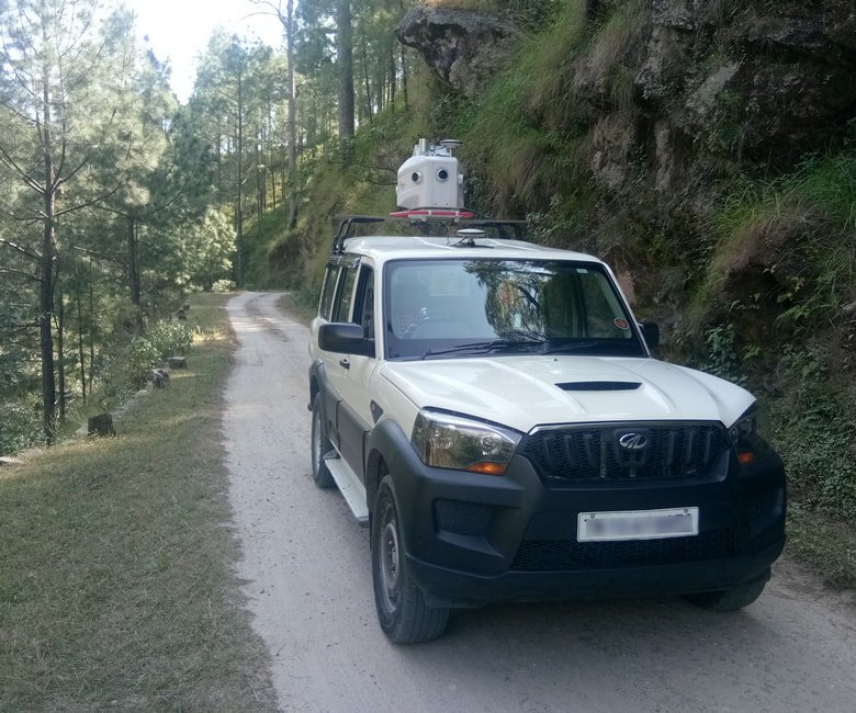 Highway and hill road LiDAR survey