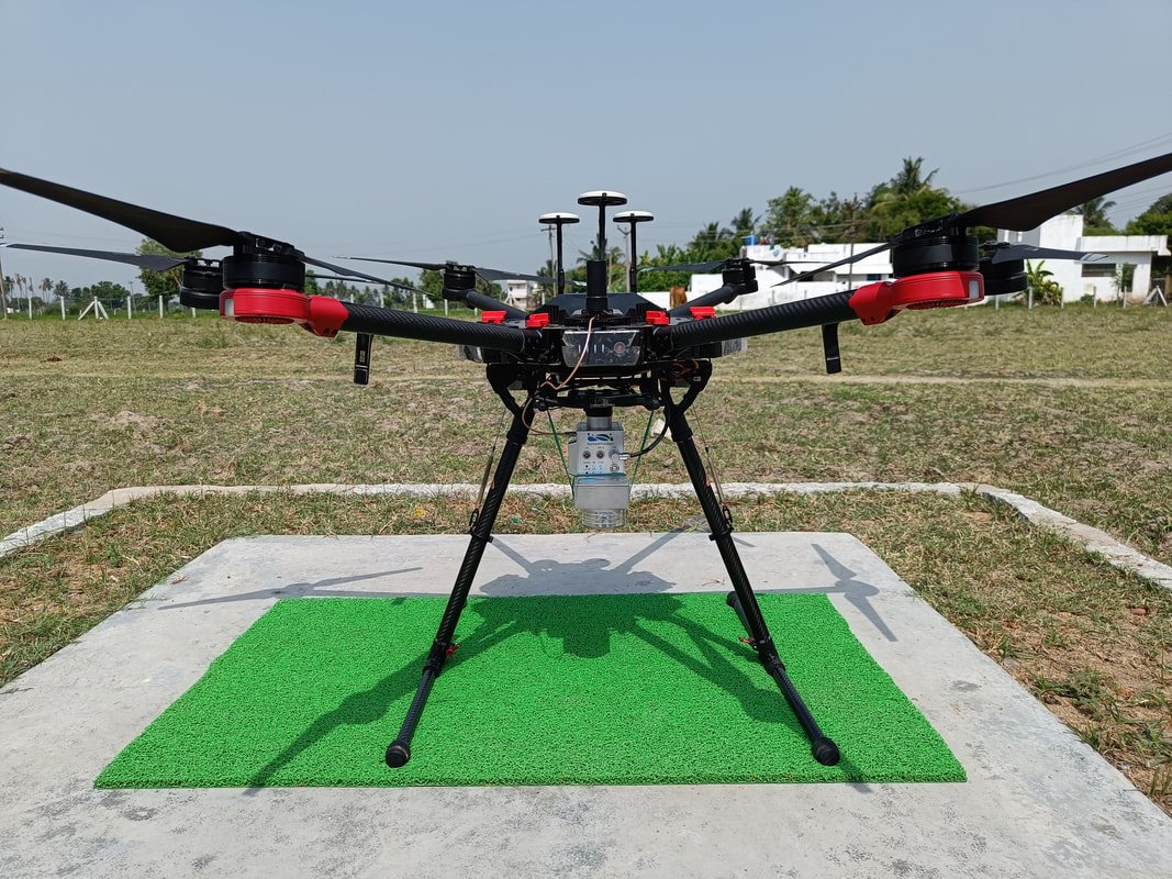 Drone LiDAR UAV ready for survey mission