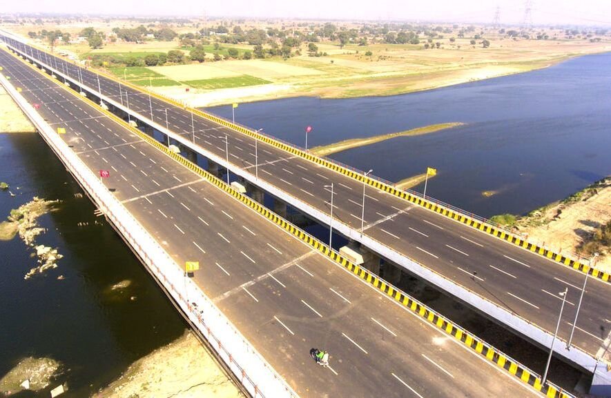 Highway corridor drone LiDAR survey
