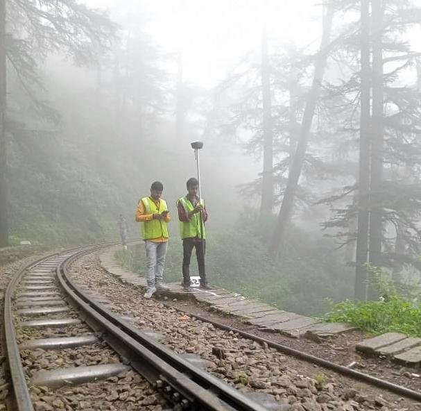 RTK survey for railway project