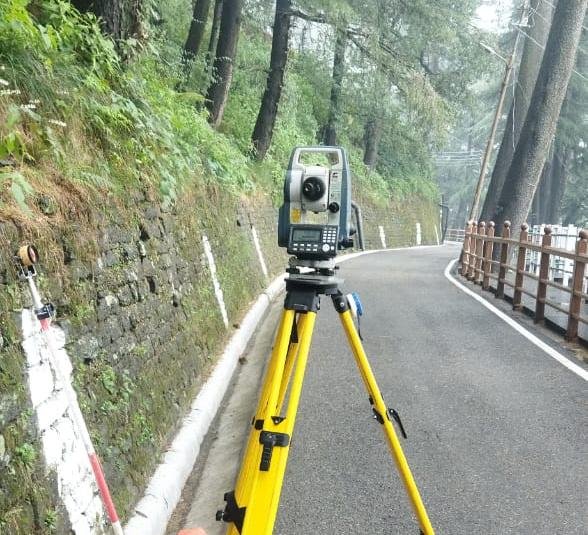 Shimla city topographic survey